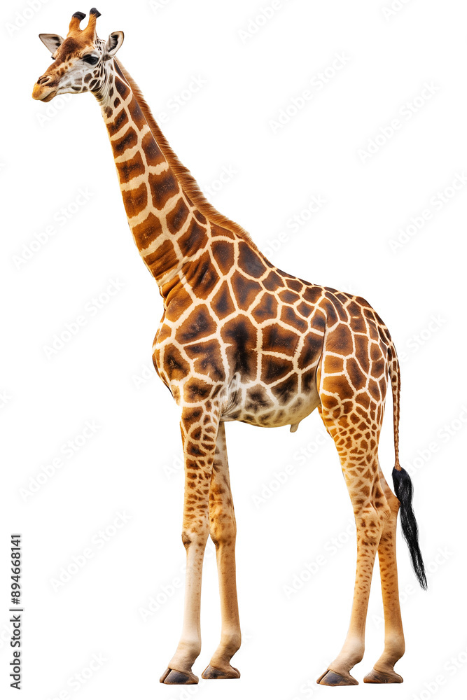 Fototapeta premium An Giraffe isolated on transparent background