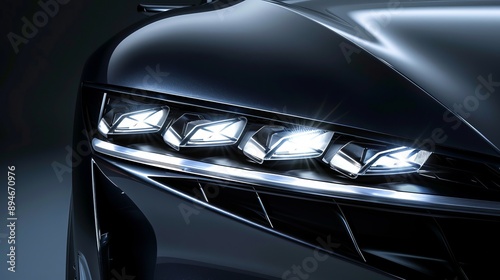 The headlights have a distinctive, sharp and modern design that underlines the sporty character of the car. Built-in LED elements provide bright and efficient lighting  © Vuqar