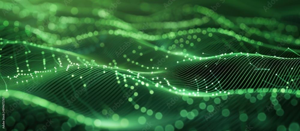 Abstract Green Network Pattern Background Abstract Green Network Pattern Background