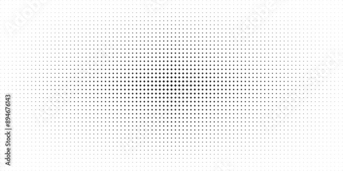 Halftone gradient. Dotted gradient, smooth dots spraying and halftones dot background seamless horizontal geometric pattern vector template set. Abstract dot gradient halftone pattern illustration