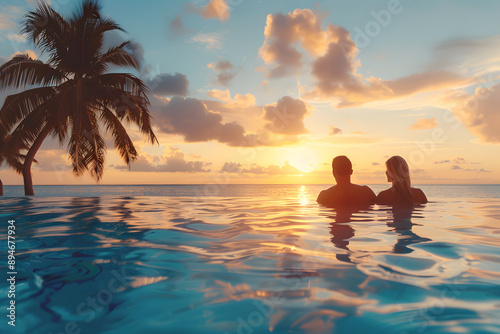 "Luxury Beach Holiday for Couples at Sunset"