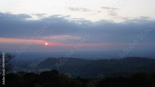 Wallpaper Mural Sunset view from far away with cloudy. Torontodigital.ca