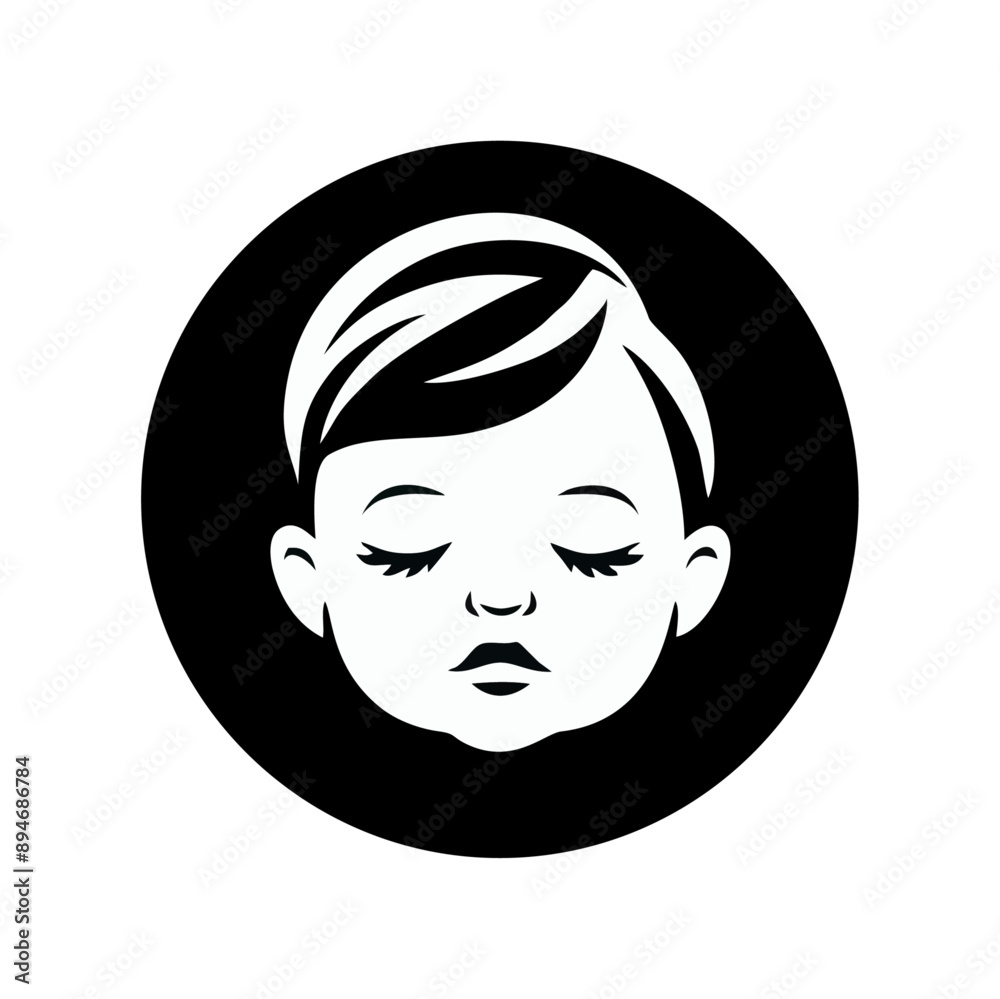 baby cute logo icon design illustration baby cute logo icon design illustration