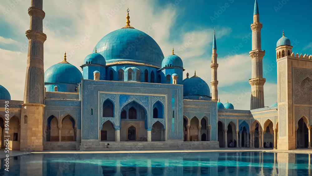 Fototapeta premium Afghanistan Blue Mosque stunning