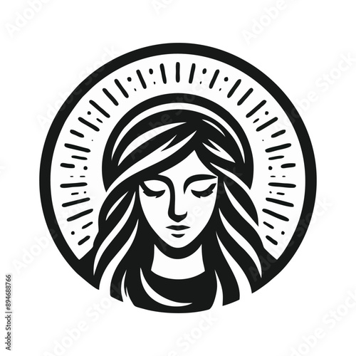 Maria logo icon design illustration