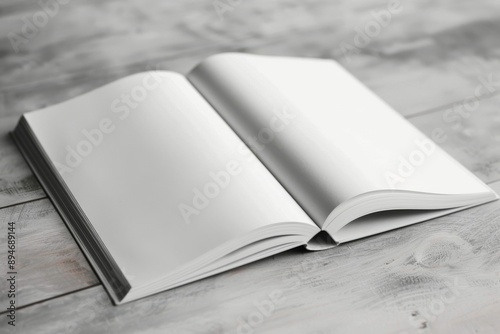Open Book on Gray Surface