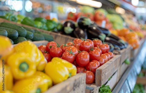 Produce Section of a Grocery Store