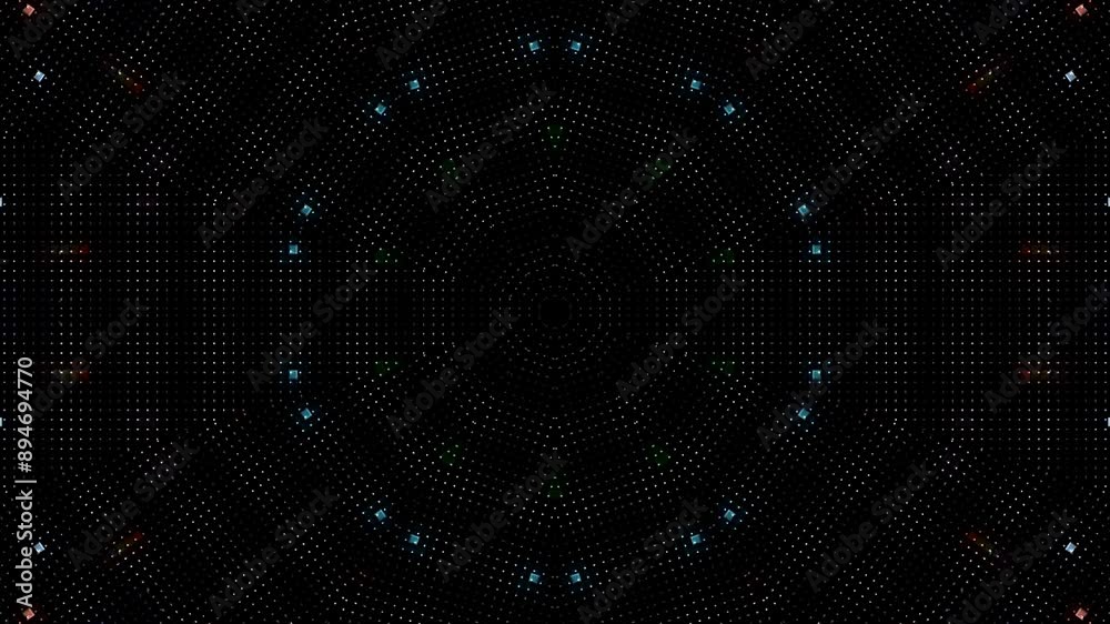 3D animation beautiful video colorful abstract bright light energy 4K of smooth lines waves glittering light effect on round shape in center, black background 3D animation beautiful video colorful abstract bright light energy 4K of smooth lines waves glittering light effect on round shape in center, black background