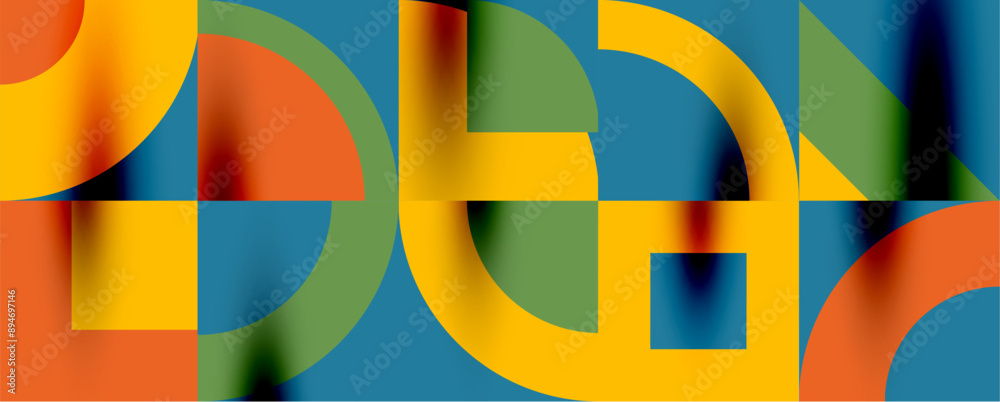 Neo memphis geometric pattern with circles, squares. Pop art abstract background for covers, banners, flyers and posters and other templates Neo memphis geometric pattern with circles, squares. Pop art abstract background for covers, banners, flyers and posters and other templates