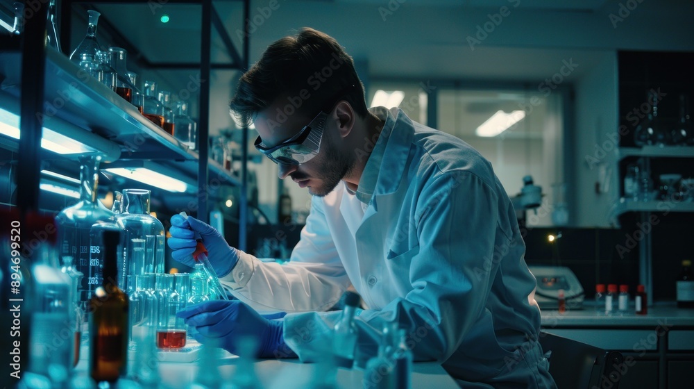 Scientist Working in a Lab Scientist Working in a Lab