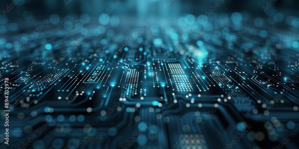Abstract Circuit Board Background