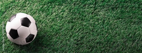 Soccer Ball on Green Field