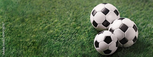 Soccer Ball on Green Field