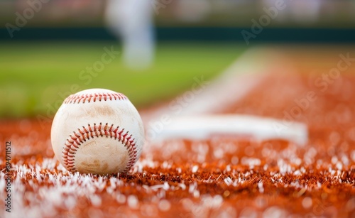 Baseball on a Field