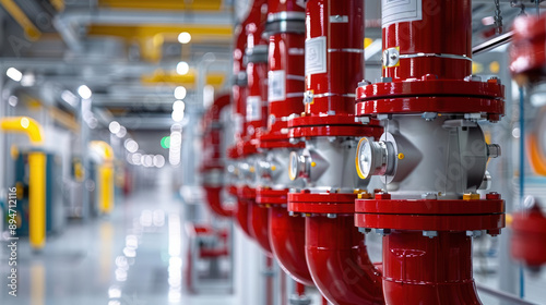 Fire protection system including alarms, fire cabinet, workplace safety