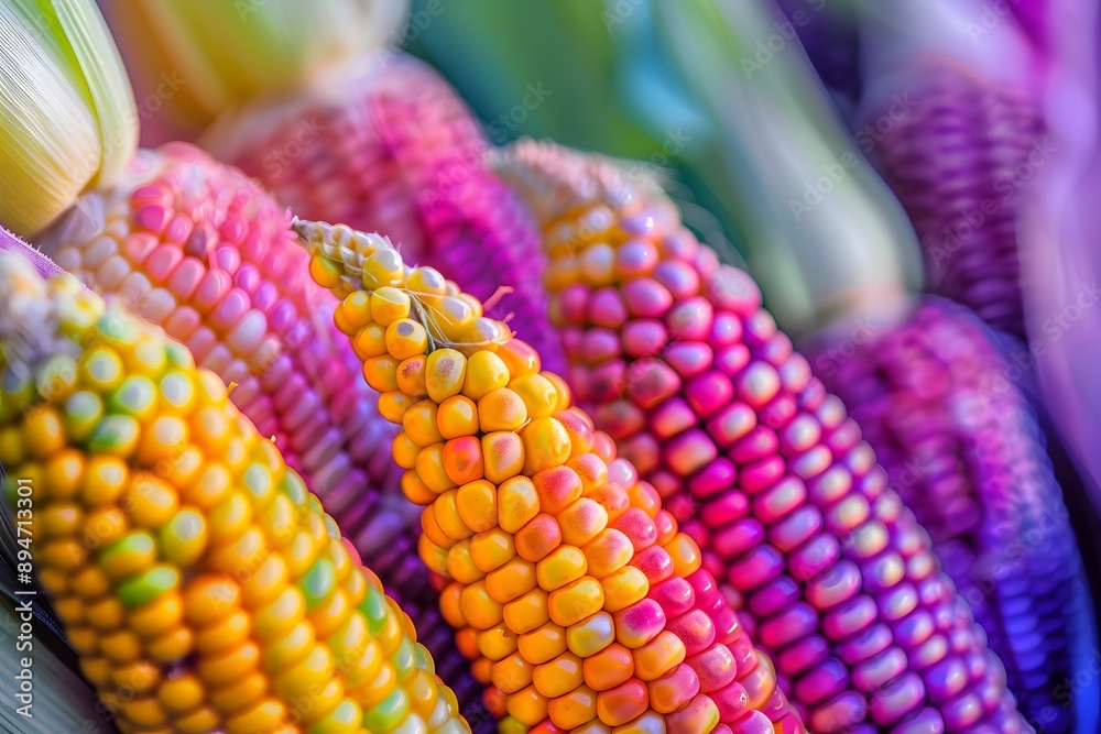 Nature's Candy Vibrant Corn Cob Photography Nature's Candy Vibrant Corn Cob Photography