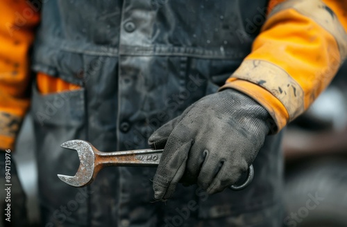 Wrench on American Flag