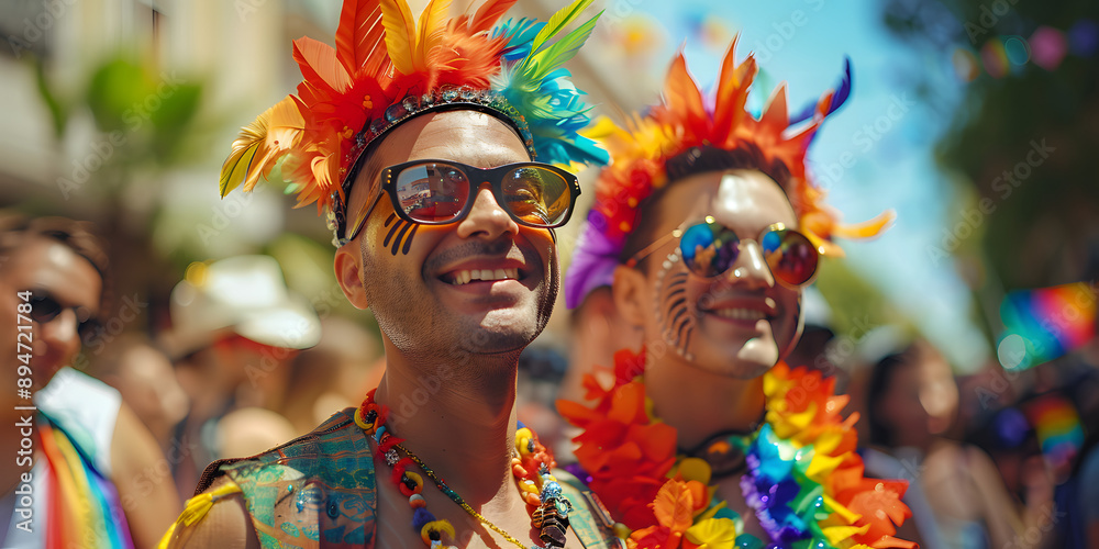 The gay or lgbt pride parade brings together thousands of people around the world The gay or lgbt pride parade brings together thousands of people around the world
