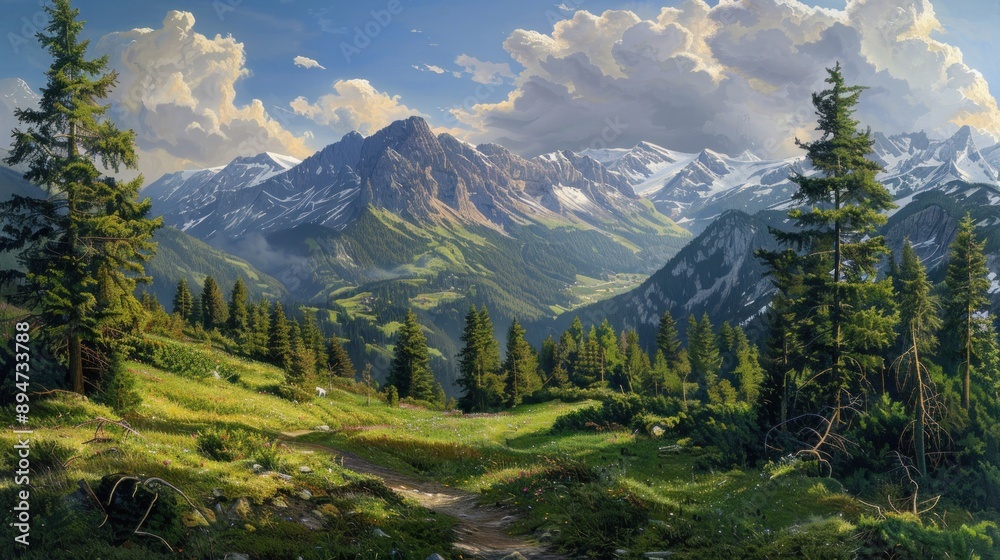 Fototapeta premium Majestic Mountain View