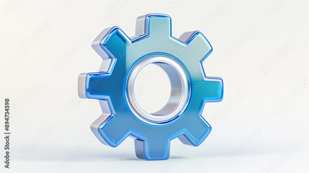 Blue metallic gear representing technology and innovation. The gear symbolizes engineering machinery and modern design. Showcasing a sleek style suitable for tech-related visuals Blue metallic gear representing technology and innovation. The gear symbolizes engineering machinery and modern design. Showcasing a sleek style suitable for tech-related visuals