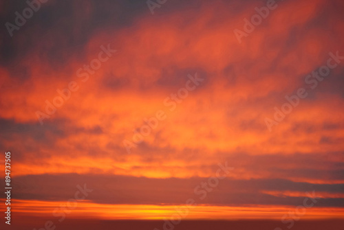 Sky Background Sunset View Nature