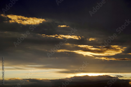 Sky Background Sunset View Nature