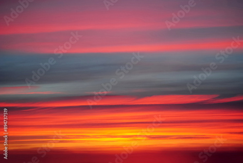 Sky Background Sunset View Nature