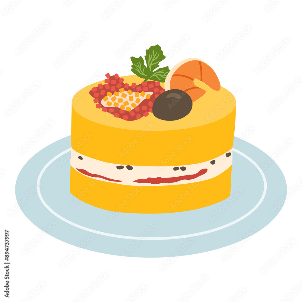 Causa Limena, a Typical Dish in Peruvian Cuisine Causa Limena, a Typical Dish in Peruvian Cuisine