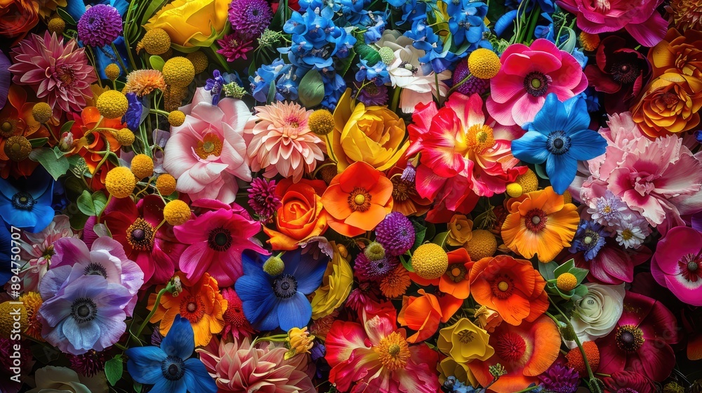 Vibrant floral backdrop Vibrant floral backdrop