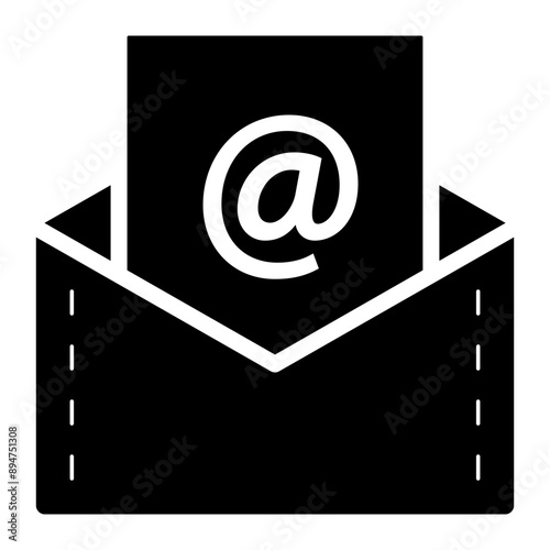 envelope letter email address glyph icon