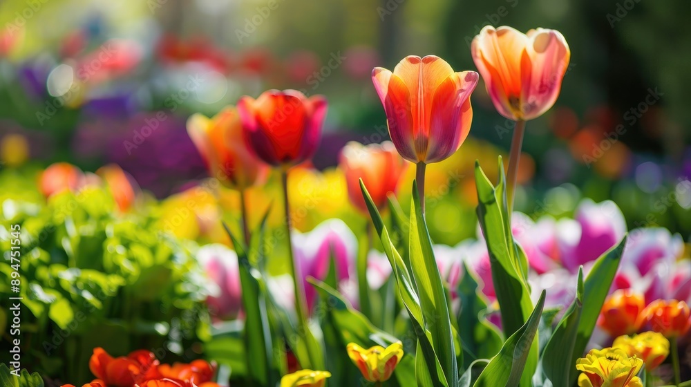 Vibrant bloom in a spring garden Vibrant bloom in a spring garden