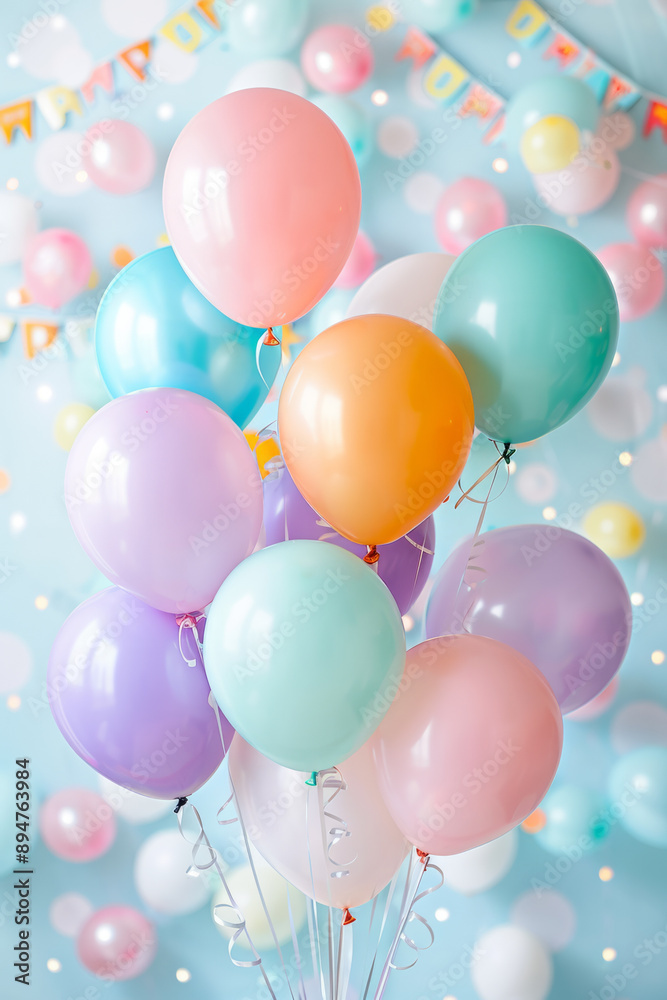 photo booth balloons, Vibrant balloons in festive photo booth with celebratory banner, whimsical scene sans people. photo booth balloons, Vibrant balloons in festive photo booth with celebratory banner, whimsical scene sans people.