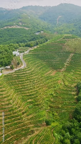 Aerial view of beautiful Albania landscape