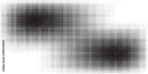 Halftone faded gradient texture. Grunge halftone grit background. White and black sand noise wallpaper. Retro pixilated vector backdrop