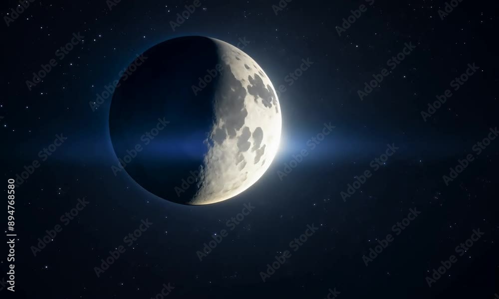 An eclipse viewed from space 4K Video An eclipse viewed from space 4K Video