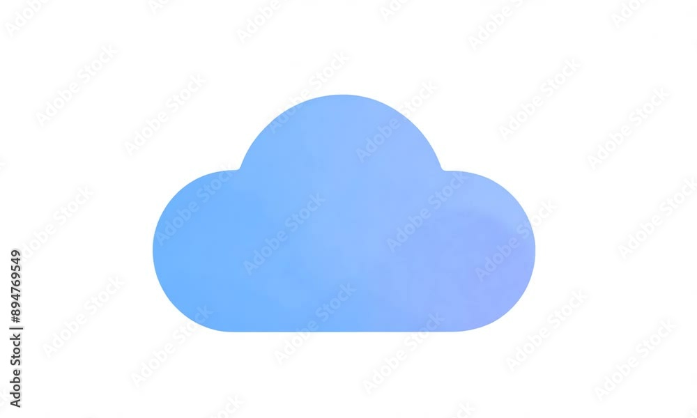 A simple style cloud icon. 4K Video A simple style cloud icon. 4K Video
