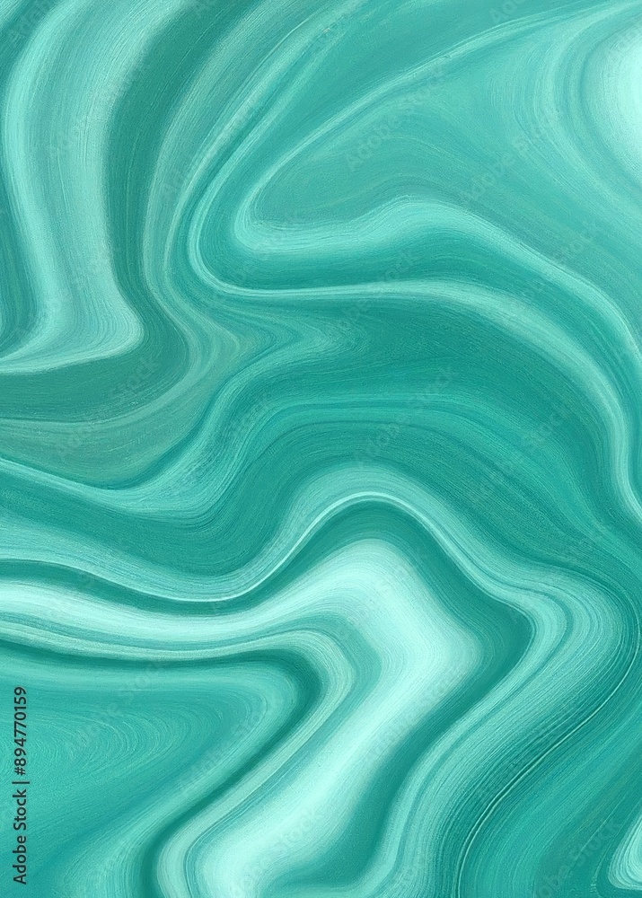 Obraz premium Abstract watercolor paint background with teal color blue and green with liquid fluid texture