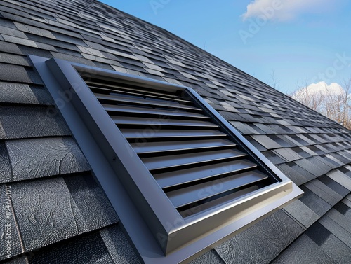 A gable vent installation in an attic showing its role in improving ventilation