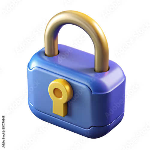 A simple lock icon, possibly a padlock, representing security and access control on web or computer interfaces photo