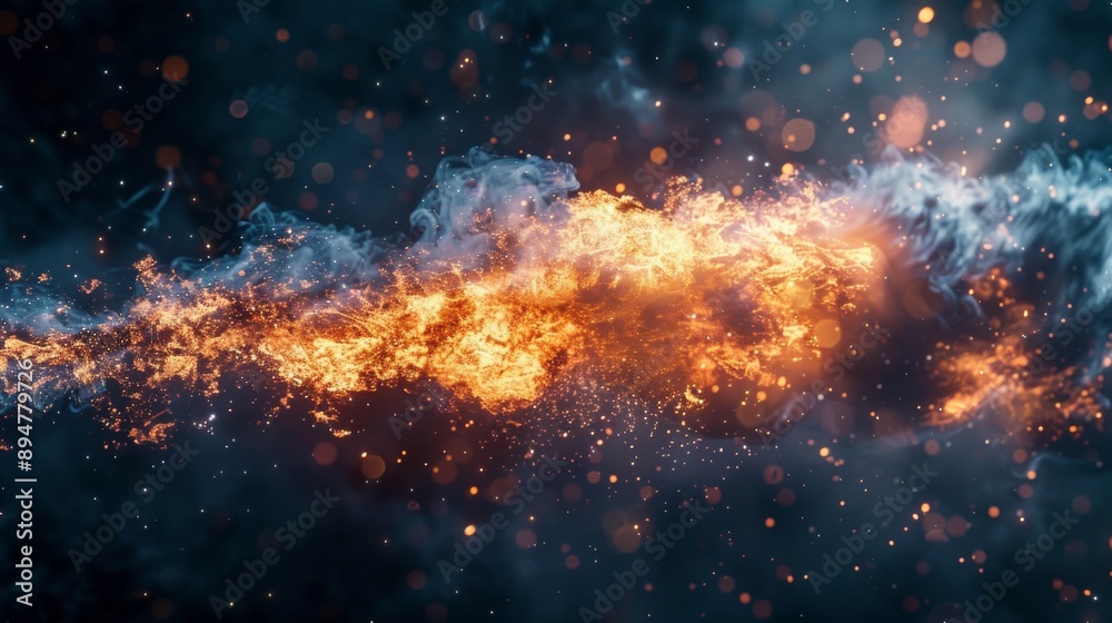 Fiery Explosion in Space Fiery Explosion in Space
