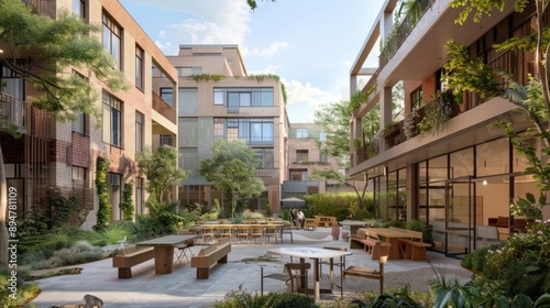 Fototapeta Naklejka Na Ścianę i Meble -  Urban Co-Living Spaces 