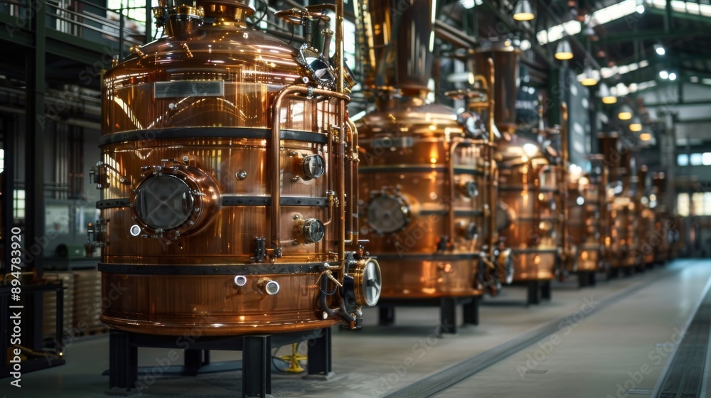 Distillery Industrial Copper Tanks Distillery Industrial Copper Tanks