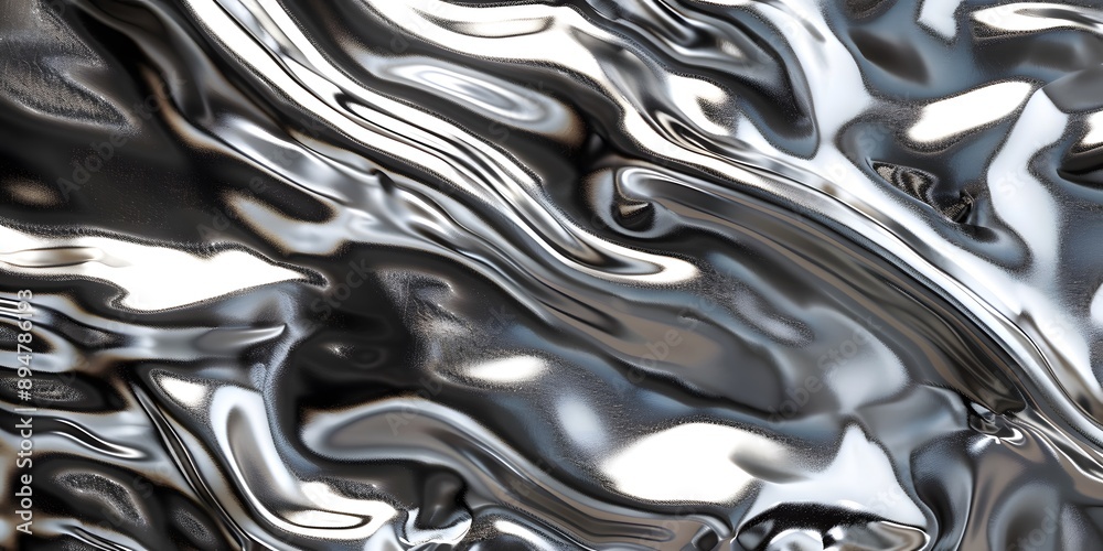 Reflective Liquid Metal Abstract Background Reflective Liquid Metal Abstract Background
