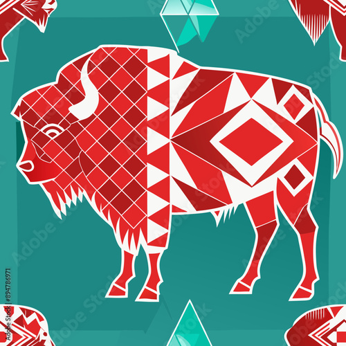 Powerful Bison Logo Design - Bold and Majestic Prairie Animal Emblem