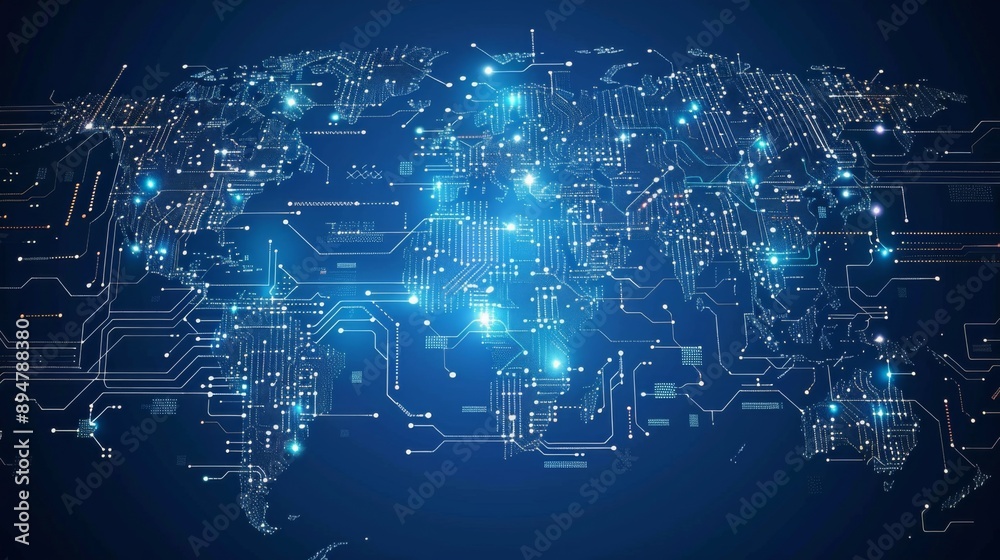 Cyber World Map Cyber World Map