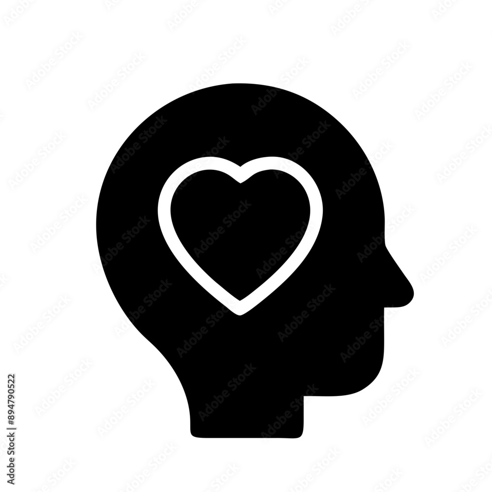 vector Icon of self-care. Minimalist, Black and White vector Icon of self-care. Minimalist, Black and White