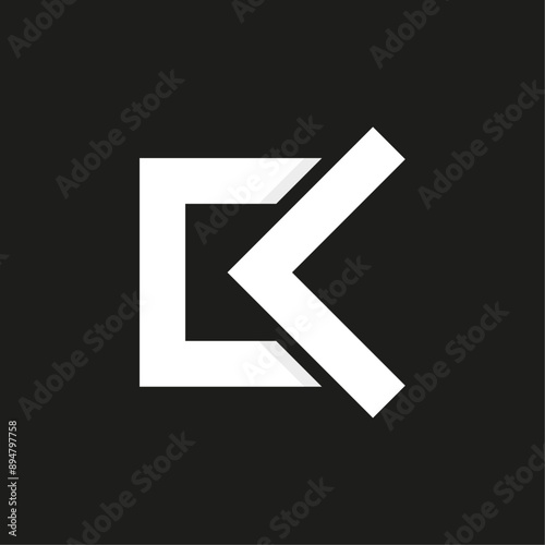 CK Monogram Concept Logo icon design template illustration vector eps