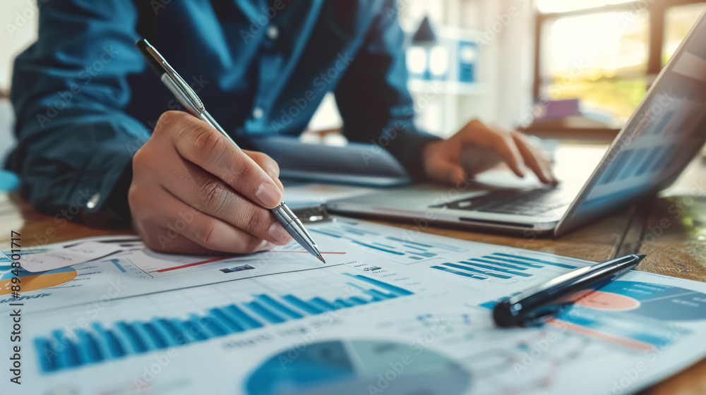 Business Consulting Meeting: Working and brainstorming on a new business project with a finance and investment concept. Business Consulting Meeting: Working and brainstorming on a new business project with a finance and investment concept.