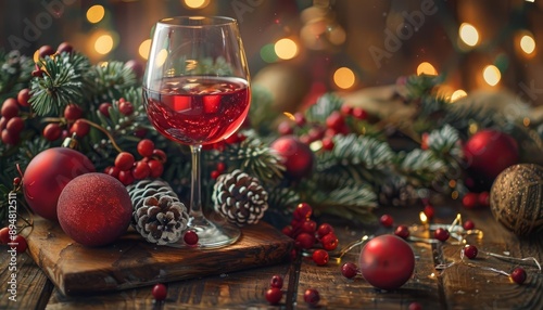 A holidaythemed wine and paint night, creating festive scenes while enjoying local wines