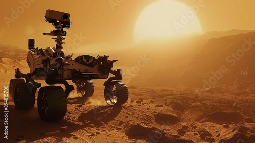 Rover exploring another planet